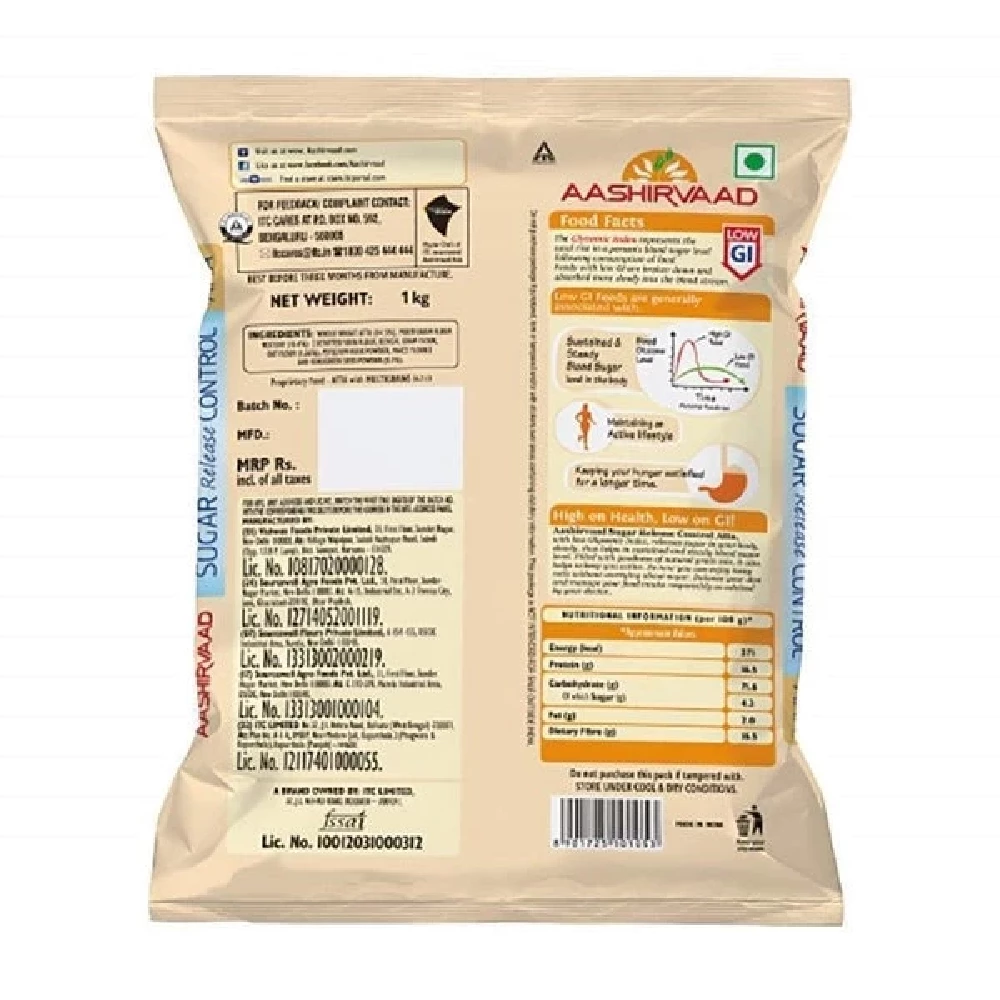 Aashirvaad Sugar Release Control Atta, 1000g-2.webp